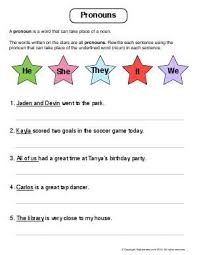 Worksheet Pronouns Rewrite The Sentences By Changing The Underlined Nouns Into Pronouns Holiday Homework Nouns And Pronouns Part Of Speech Noun