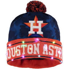 Houston astros kansas city royals los angeles angels los angeles dodgers miami marlins milwaukee brewers minnesota twins new york mets new york yankees oakland athletics philadelphia phillies pittsburgh pirates san diego padres san francisco giants seattle mariners st. Houston Astros Navy Camouflage Light Up Cuffed Knit Hat Astros Knitted Hats Light Up