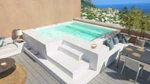 Una volta installata sarete sempre in terrazzo, e anche i vostri amici. Piscina Diseno De Piscina Pequena Piscinas Modernas Disenos De Piscina