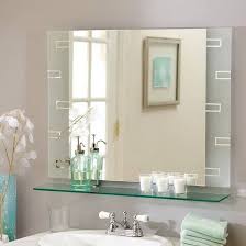 Latest trends bring unusual and flexible bathroom design ideas using mirrors as a functional and decorative element for stretching the interiors visually, brightening them up, reflecting objects of interest and adding more comfort to room decorating. Small Bathroom Mirror Ideas Novocom Top