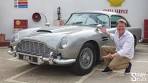 Driving JAMES BOND'S Aston Martin DB5 with all the ... - YouTube
