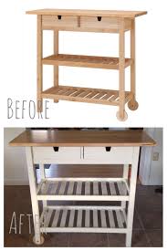I Customized This Ikea Forhoja Kitchen Cart And Custom Paint To Match Ikea White Ikea Kitchen Island Ikea Kitchen Cart Ikea Kitchen Trolley