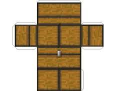 Papercraft Large Chest Minecraft Printables Minecraft Blocks Minecraft Crafts