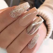 38 Cute And Awesome Acrylic Nails Design Ideas For Any Season Tan Nails Champagne Nails Tan Nail Designs A rich glamourous warm golden shade with a lasting opaque finish.