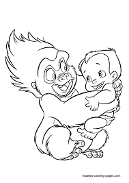 The Gorillas Voice Disney Coloring Pages Love Coloring Pages Animal Coloring Pages