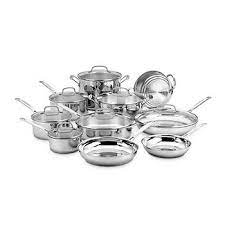 Check spelling or type a new query. Cuisinart 17 Pc Stainless Steel Dishwasher Safe Cookware Set 77 17n Color Silver Jcpenney