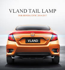 Vland Car Lighting For Civic 2017 Spoiler Vland Hondacivicspolier Honda Hondacivic Civic Spolier Civic Honda Civic R Led Light Bars