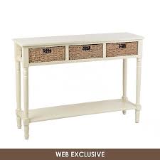 You may discovered one other console table with wicker baskets higher design concepts. Cream Storage Basket Console Table Kirklands