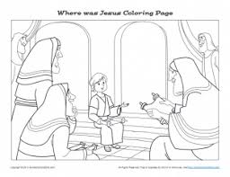 These alphabet coloring sheets will help little ones identify uppercase and lowercase versions of each letter. Where Was Jesus Printable Bible Coloring Pages And Activities