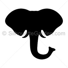 Elephant Head Silhouette Elephant Silhouette Elephant Stencil Elephant