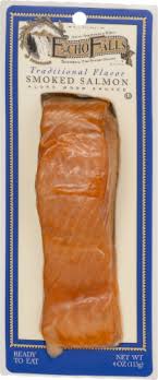 A large king salmon (chinook) may need up to 36 hours. Echo Falls Traditional Flavor Smoked Salmon 4 Oz Ralphs
