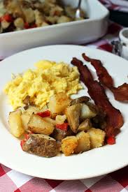 Nov 01, 2018 · instructions place the potato on its side and using a large chef's knife, cut a thin slice off the edge to serve as a flat base. Skillet Home Fries Recipe Made With Leftover Baked Potatoes