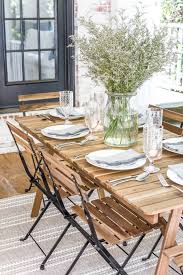 Summer Back Porch Tour Bless Er House Outdoor Dining Table Outdoor Dining Room Outdoor Dining