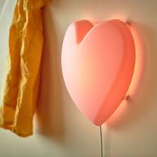 Upplyst Led Wall Lamp Heart Pink Ikea Roligt