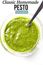 Make Your Own Fresh Delicious Classic Pesto Add A Pinch In 2020 Classic Pesto Recipe Pesto Recipe Recipes
