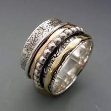 Spinner Rings For Women Meditation Worry Fidget Rings For Women And Men Thumb Ring Women Rings Sterling Silver Jewelry Thumb Rings