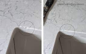 Use our acrylic tub repair kit white to restore cracked ceramic, fiberglass, and porcelain shower sink. Quartz Countertop Chip Repair Nyc Marble Polishing Services