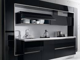 stunning modern black kitchen