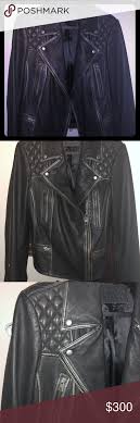 Nwot All Saints Cargo Leather Jacket Us 6 Uk 10 New