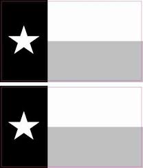 Black And White Texas Flag Black And White Texas Flag Stickers Texas Flags Flag Black And White