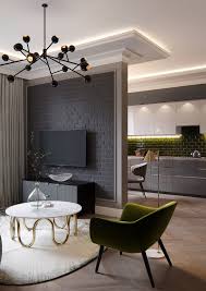 Cove Accent Lighting In Modern Living Room Kitchen Dizajn Interera Interer Dizajn Doma