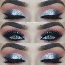 Black And Silver Glitter Eye Makeup 10 Stunning Prom Makeup Ideas To Enhance Your Beauty Silver Glitter Eye Makeup Silver Eye Makeup Glitter Eye Makeup