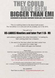 US-LABELS Nineties and later Part 1 (A - M) - Get Happy Records