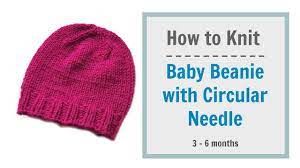 Then, cast on that amount of stitches on a circular knitting needle. How To Knit Baby Beanie With Circular Needle 3 6 Months Youtube