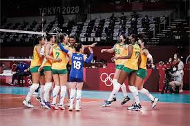 O confronto, que se iniciou às 16 horas (de brasília), foi contra a alemanha e com placar de 3 sets a 1 (22/25, 25/17, 25/21 e 25/22). T26o717dqtbpdm