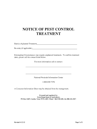 Learn about the pests you have and options to control them. Pest Control Notice Sample Letter Fill Online Printable Fillable Blank Pdffiller