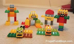 Diy Duplo Lego Monsters Building Set Frugal Fun For Boys And Girls Lego For Kids Lego Business For Kids