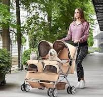 Amazon.com: Double Pet Stroller, Foldable Stroller for 2 ...