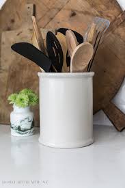 diy crock or pottery from thrift store