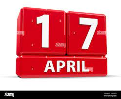 Seventeenth day april Cut Out Stock Images & Pictures - Alamy