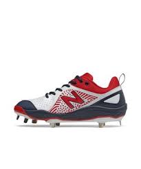 Nike air clipper max baseball metal cleats blue white size 14new without box pictures should reflect condition. New Balance Smvelov2 Red White Blue Women S Softball Cleat Hibbett City Gear
