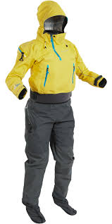 2019 Palm Womens Bora Touring Kayak Drysuit Yellow Jet Grey 12383