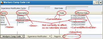 Emr assesses whether a company's claims are greater than or less than average by comparing its company's payroll and worker's the experience modification is developed from the location's injury/illness frequency and severity rate and the industry rate. Requests That Add Modify Or Querying Workers Comp Codes