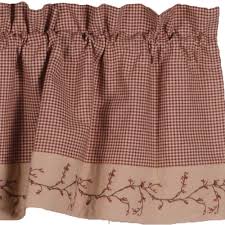 I am so pleased with these. Country Berry Vine Gingham Check Valance Red Or Black Walmart Com Red Shower Curtains Country Kitchen Curtains Country Berries