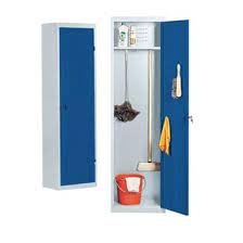 Placard nom masculin (de plaquer) 1. Armoire A Balai Acial Gris Bleu Armoires De Rangement