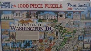Reward members earn points on this purchase. Historic Washington Dc 1000 Pc Puzzle White Mountain Puzzles Sealed 498746123