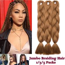 Synthetic wavy & curly braiding hair. Premium Jumbo Braiding Hair Extensions Twist Crochet Box Braids Pure Color K6c Ebg