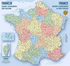 Get the famous michelin maps, the result of more than a century of. Francja Mapa Scienna Z Kodami Pocztowymi