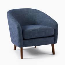 Modern Living Room Chairs West Elm In 2020 Curved Chair Chair Leather Chair