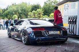 Stanced Audi R8 Bagged Airride Audir8 Audi Audi R8 Cars