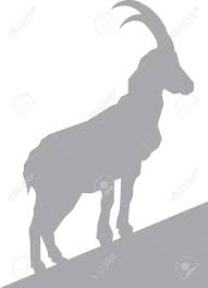 Black And White Goat Vector Mountain Goat Stock Vector Illustration And Royalty Free Mountain Goat Clipart Mountain Goat Illustration Goat Logo