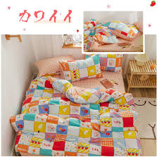 Check spelling or type a new query. Amwan Japanese Style Strawberry Patchwork Duvet Cover Twin Bohemian Flower Birds Bedding Set Cotton Kids Girl Comforter Cover Plaid G