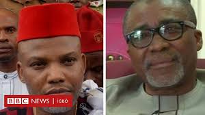 Ikpe Nnamdi kanu: Abaribe ọ ga-anọ n'ọchị ka ọbụ akwa taa?
