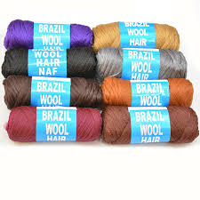 The latest brazilian wool hairstyles are here! Brazilian Wool Hair Faux Lock African Braid Twist Knitting Brazil Yarn Extension Ebay