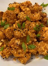 Tossed with creamy spicy sauce and topped with spring onions. Homemade Rock Shrimp Tempura With Creamy Spicy Sauce Food