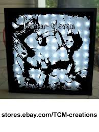 Finger Eleven Shadow Boxes With Led Lighting Letters From Chutney Tip The Greyest Of Blue Skies Them Vs You Vs Me Life Shadow Boxes Shadow Crooked Line